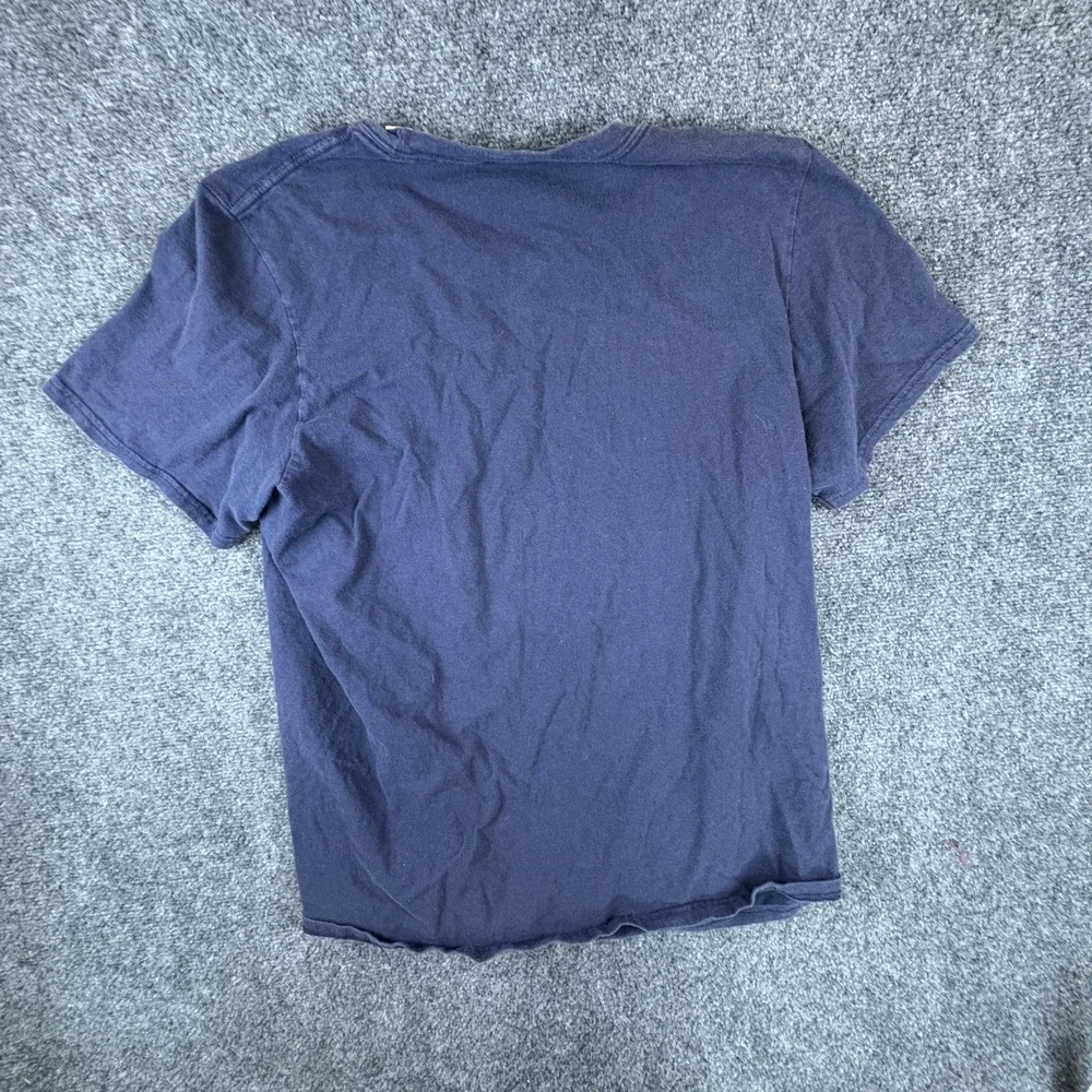 Adidas Amplifier Tee‎ Shirt Mens Large Navy Blue Logo Cotton Crew Neck Casual